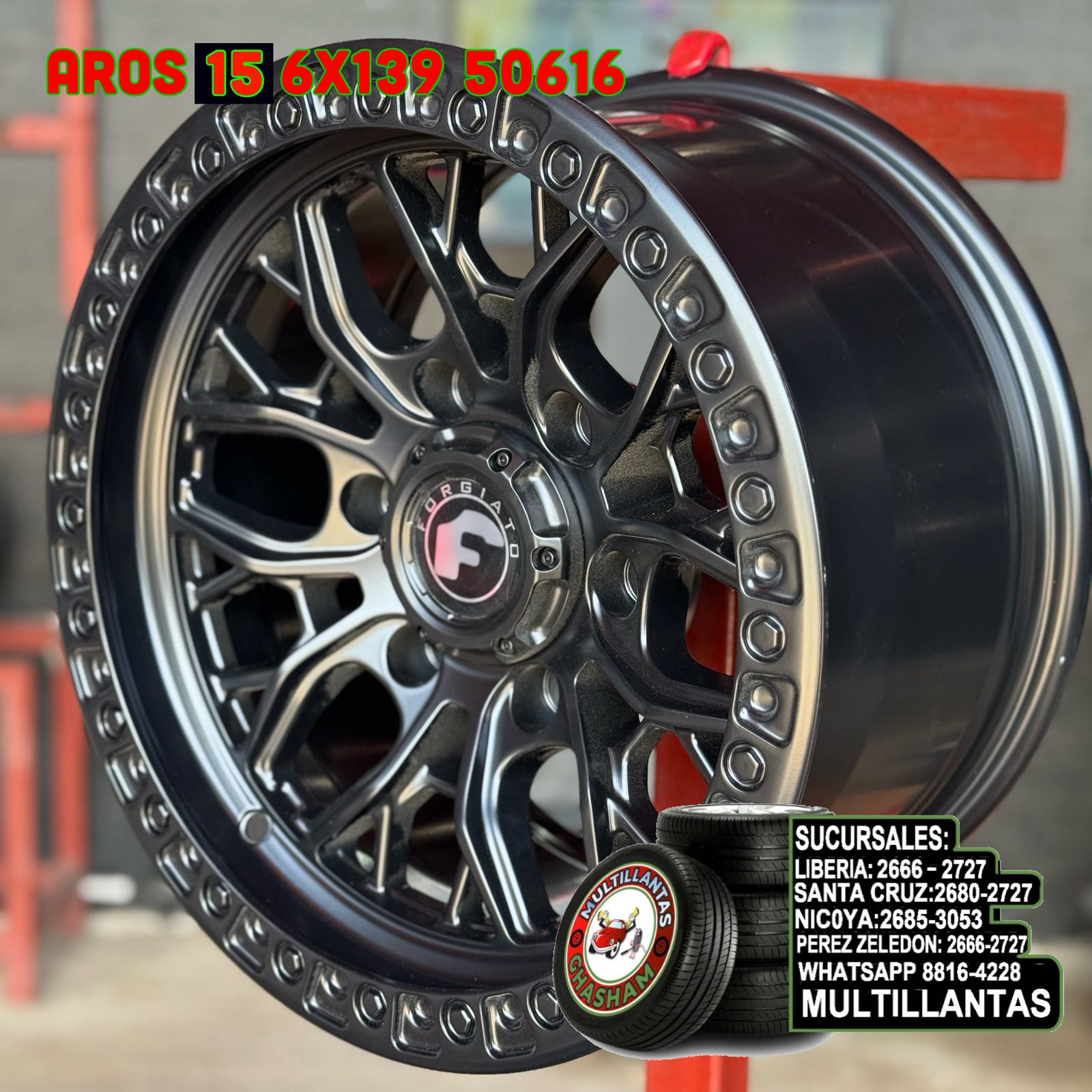 AROS # 15X8 6X139.7 ET0 MB 50616I